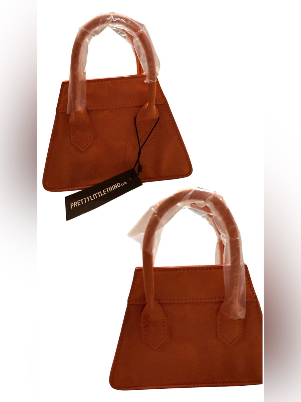 PrettyLittleThing Tan Mini Triangle Handbag